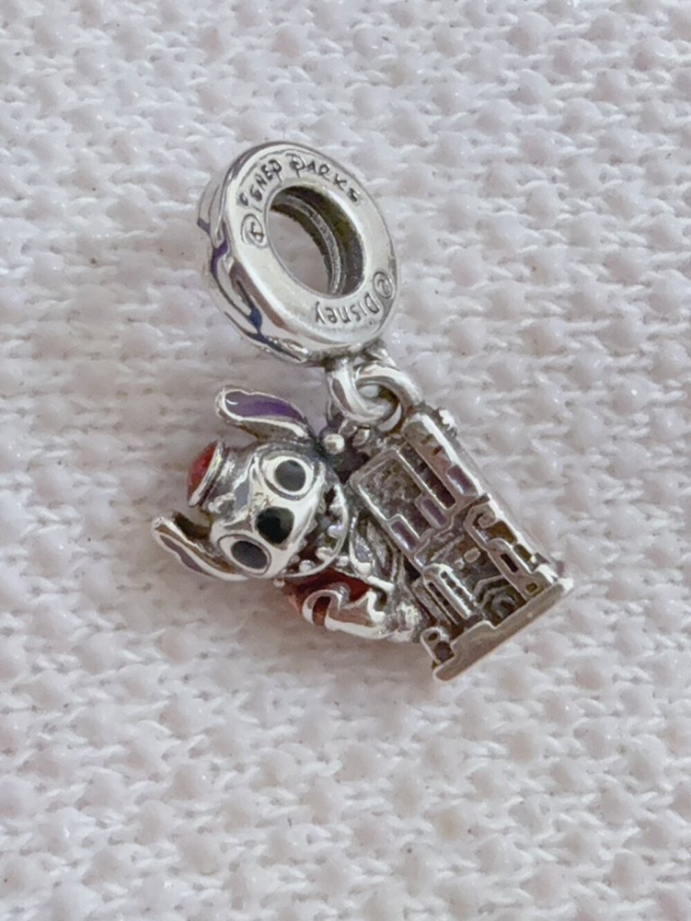 Disney Lilo & Stitch Tower of Terror Charm, Silver Charm For Pandora Bracelet